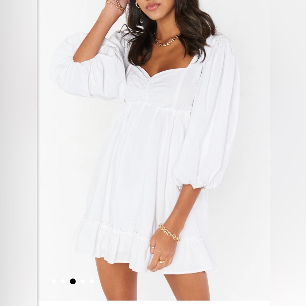 Show me your mumu white mini dress